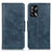 Coque Portefeuille Livre Cuir Etui Clapet M09L pour Oppo F19s Bleu