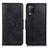 Coque Portefeuille Livre Cuir Etui Clapet M09L pour Realme 9 5G India Noir