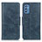 Coque Portefeuille Livre Cuir Etui Clapet M09L pour Samsung Galaxy M52 5G Bleu