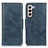 Coque Portefeuille Livre Cuir Etui Clapet M09L pour Samsung Galaxy S21 FE 5G Bleu