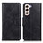Coque Portefeuille Livre Cuir Etui Clapet M09L pour Samsung Galaxy S21 FE 5G Noir
