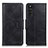 Coque Portefeuille Livre Cuir Etui Clapet M09L pour Sony Xperia 10 III SO-52B Noir