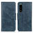 Coque Portefeuille Livre Cuir Etui Clapet M09L pour Sony Xperia 5 III SO-53B Bleu