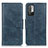 Coque Portefeuille Livre Cuir Etui Clapet M09L pour Xiaomi Redmi Note 10 5G Bleu