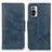 Coque Portefeuille Livre Cuir Etui Clapet M09L pour Xiaomi Redmi Note 10 Pro 4G Bleu