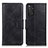 Coque Portefeuille Livre Cuir Etui Clapet M09L pour Xiaomi Redmi Note 11S 4G Noir