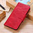 Coque Portefeuille Livre Cuir Etui Clapet M10L pour Motorola Moto G Play Gen 2 Rouge