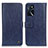 Coque Portefeuille Livre Cuir Etui Clapet M10L pour Oppo A16 Bleu