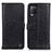 Coque Portefeuille Livre Cuir Etui Clapet M10L pour Realme Q3 5G Noir