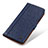 Coque Portefeuille Livre Cuir Etui Clapet M10L pour Samsung Galaxy A72 4G Bleu