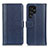 Coque Portefeuille Livre Cuir Etui Clapet M10L pour Samsung Galaxy S23 Ultra 5G Bleu