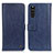 Coque Portefeuille Livre Cuir Etui Clapet M10L pour Sony Xperia 10 III SOG04 Bleu