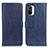 Coque Portefeuille Livre Cuir Etui Clapet M10L pour Xiaomi Redmi K40 Pro 5G Bleu