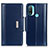Coque Portefeuille Livre Cuir Etui Clapet M11L pour Motorola Moto E20 Bleu