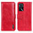 Coque Portefeuille Livre Cuir Etui Clapet M11L pour Oppo A16s Rouge