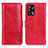 Coque Portefeuille Livre Cuir Etui Clapet M11L pour Oppo A74 4G Rouge