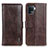 Coque Portefeuille Livre Cuir Etui Clapet M11L pour Oppo Reno5 Lite Marron