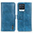 Coque Portefeuille Livre Cuir Etui Clapet M11L pour Realme 8 4G Bleu