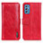 Coque Portefeuille Livre Cuir Etui Clapet M11L pour Samsung Galaxy M52 5G Rouge