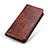 Coque Portefeuille Livre Cuir Etui Clapet M11L pour Samsung Galaxy S21 Ultra 5G Marron