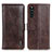 Coque Portefeuille Livre Cuir Etui Clapet M11L pour Sony Xperia 10 III SO-52B Marron