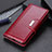 Coque Portefeuille Livre Cuir Etui Clapet M11L pour Sony Xperia Ace II SO-41B Rouge