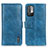 Coque Portefeuille Livre Cuir Etui Clapet M11L pour Xiaomi Redmi Note 10 5G Bleu