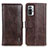 Coque Portefeuille Livre Cuir Etui Clapet M11L pour Xiaomi Redmi Note 10 Pro 4G Marron