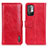 Coque Portefeuille Livre Cuir Etui Clapet M11L pour Xiaomi Redmi Note 10T 5G Rouge