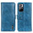 Coque Portefeuille Livre Cuir Etui Clapet M11L pour Xiaomi Redmi Note 11 5G Bleu