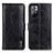 Coque Portefeuille Livre Cuir Etui Clapet M11L pour Xiaomi Redmi Note 11 5G Noir