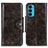 Coque Portefeuille Livre Cuir Etui Clapet M12L pour Motorola Moto Edge 20 5G Bronze