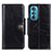 Coque Portefeuille Livre Cuir Etui Clapet M12L pour Motorola Moto Edge 30 5G Noir