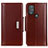 Coque Portefeuille Livre Cuir Etui Clapet M12L pour Motorola Moto G Play Gen 2 Marron