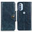 Coque Portefeuille Livre Cuir Etui Clapet M12L pour Motorola Moto G31 Bleu