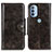 Coque Portefeuille Livre Cuir Etui Clapet M12L pour Motorola Moto G31 Bronze