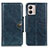 Coque Portefeuille Livre Cuir Etui Clapet M12L pour Motorola Moto G53j 5G Bleu