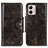 Coque Portefeuille Livre Cuir Etui Clapet M12L pour Motorola Moto G53j 5G Bronze