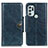 Coque Portefeuille Livre Cuir Etui Clapet M12L pour Motorola Moto G60s Bleu