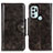 Coque Portefeuille Livre Cuir Etui Clapet M12L pour Motorola Moto G60s Bronze