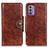 Coque Portefeuille Livre Cuir Etui Clapet M12L pour Nokia G310 5G Marron