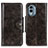 Coque Portefeuille Livre Cuir Etui Clapet M12L pour Nokia X30 5G Bronze