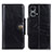 Coque Portefeuille Livre Cuir Etui Clapet M12L pour Oppo Reno8 4G Noir