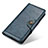 Coque Portefeuille Livre Cuir Etui Clapet M12L pour Samsung Galaxy A02s Bleu
