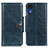 Coque Portefeuille Livre Cuir Etui Clapet M12L pour Samsung Galaxy A03 Core Bleu