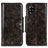 Coque Portefeuille Livre Cuir Etui Clapet M12L pour Samsung Galaxy A22 4G Bronze