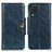 Coque Portefeuille Livre Cuir Etui Clapet M12L pour Samsung Galaxy M32 4G Bleu