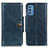 Coque Portefeuille Livre Cuir Etui Clapet M12L pour Samsung Galaxy M52 5G Bleu