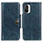 Coque Portefeuille Livre Cuir Etui Clapet M12L pour Xiaomi Poco F3 5G Bleu