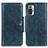 Coque Portefeuille Livre Cuir Etui Clapet M12L pour Xiaomi Redmi Note 10 Pro 4G Bleu